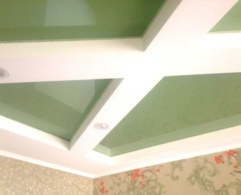 Как сделать комбинированный потолок из гипсокартона и натяжного потолка