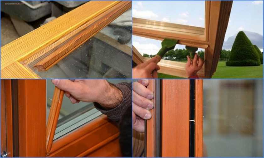 Замена стеклопакета в деревянных окнах