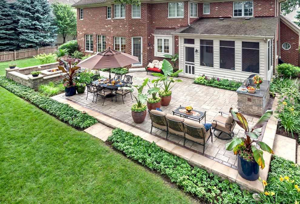 Как украсить двор своими руками: современный дизайн сада и частного двора (видео + 95 фото)
