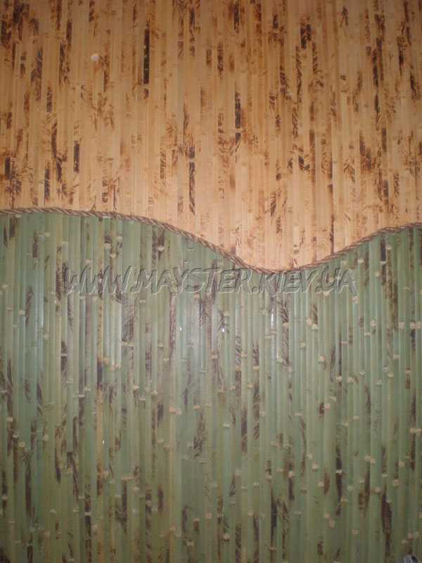 Бамбуковые обои для стен – как клеить, описание