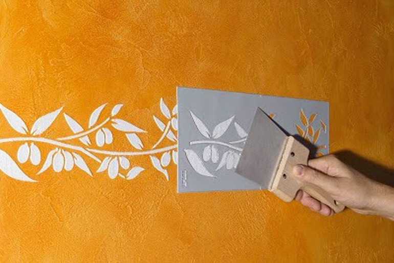 Рисунки жидкими обоями: декорируем стены своими руками