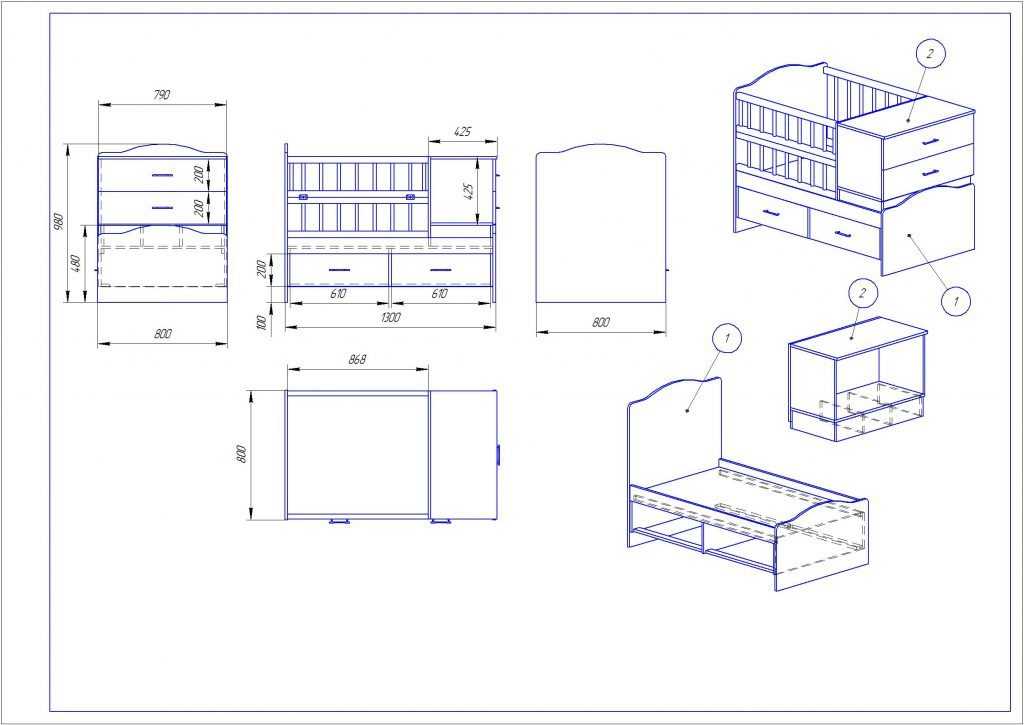 Мебель-трансформер своими руками: чертежи и схемы, идеи