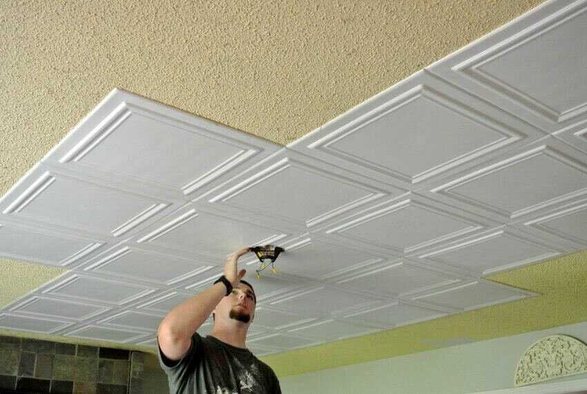 Как покрасить потолок из пенопласта своими руками? обзор +видео