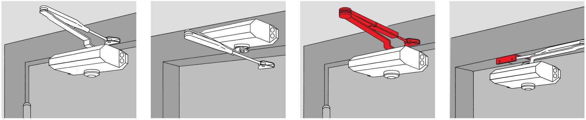 Установка доводчика на пластиковую дверь: как правильно поставить устройство