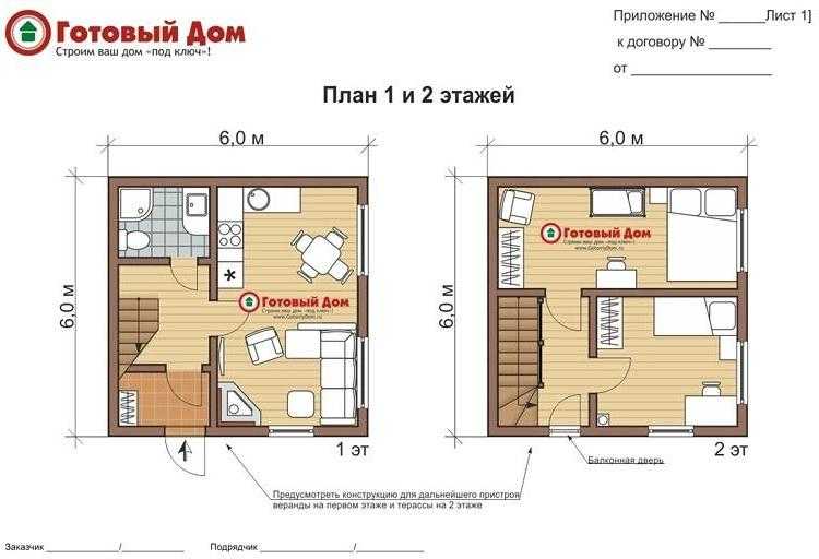 Дом 6 на 12: варианты планировки, выбор материалов для строительства