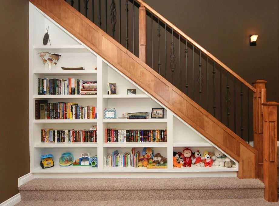 Шкаф под лестницей - устройство и правила выбора