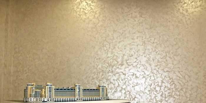 Мокрый шелк, декоративная штукатурка: технология нанесения жидкого фактурного покрытия для стен