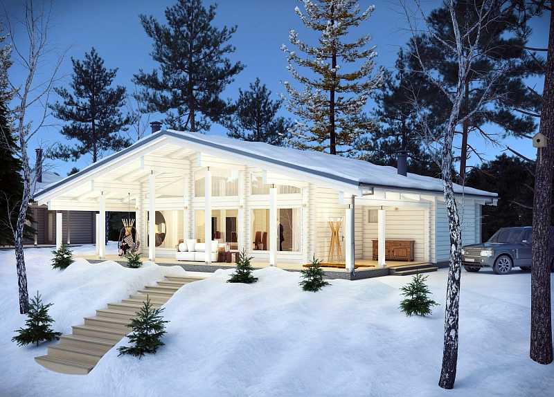Крутые одноэтажные финские деревянные дома на 180+ фото проектов