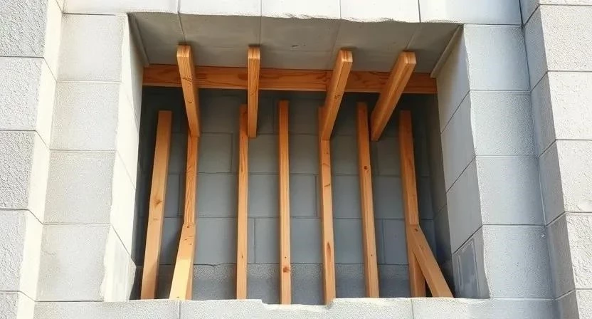 Усиление оконных проемов из газобетона