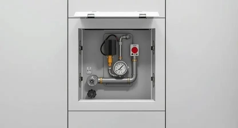 Как скрыть газовые трубы на кухне: правила и способы монтажа