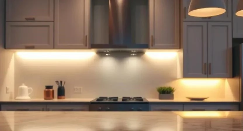 Освещение рабочей зоны кухни: как выбрать LED ленту и профиль