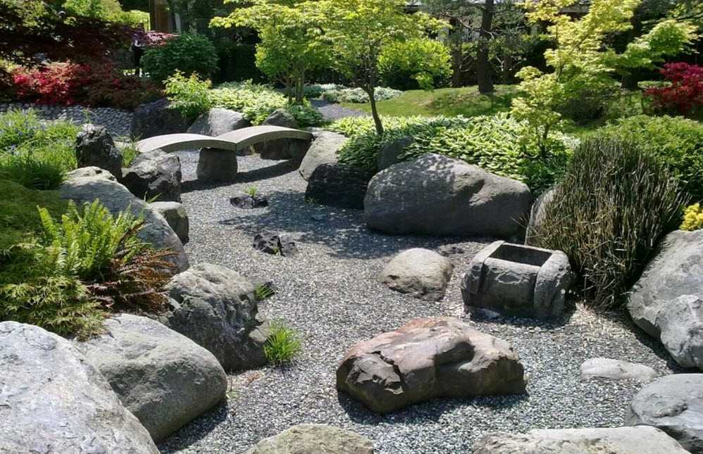 Японский сад камней своими руками: фото компазиций, принципы располажения