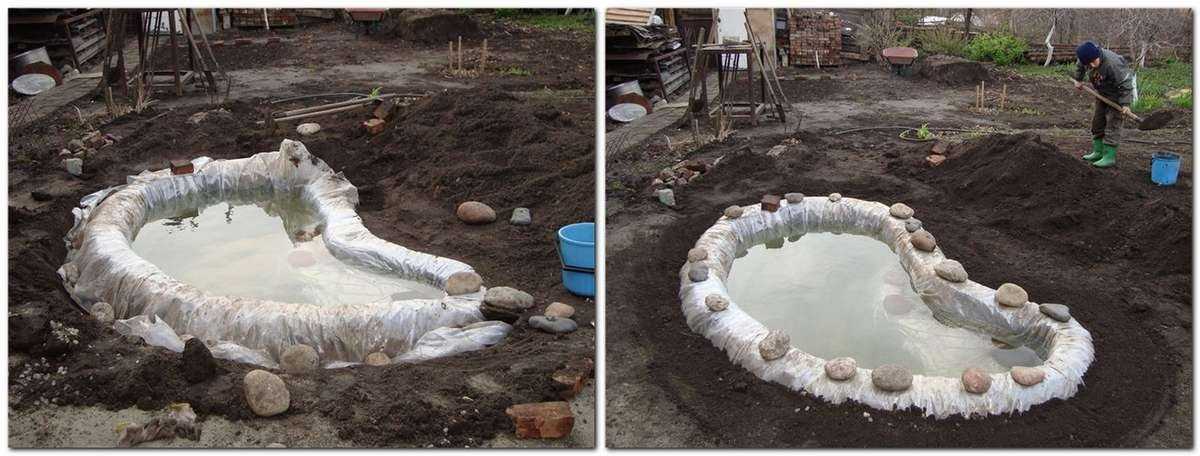 Материалы для искусственных прудов на даче: из чего можно сделать  садовый пруд своими руками