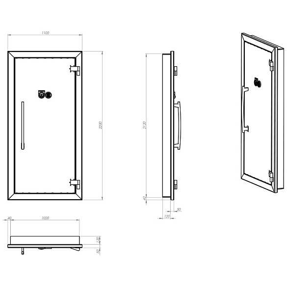 Размеры входных металлических дверей с коробкой – существующие стандарты и варианты замера