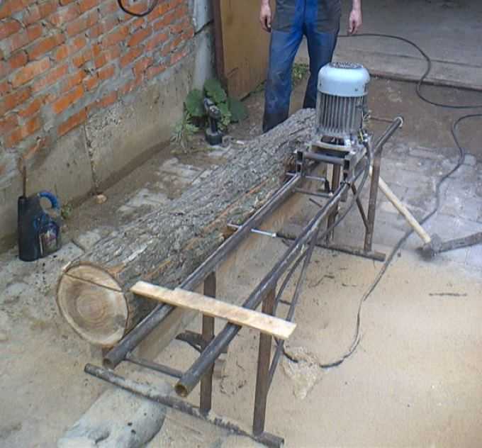 Процесс сборки шинной пилорамы своими руками