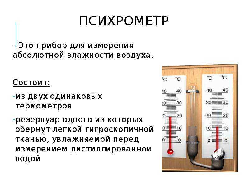 Прибор для измерения влажности воздуха и его особенности