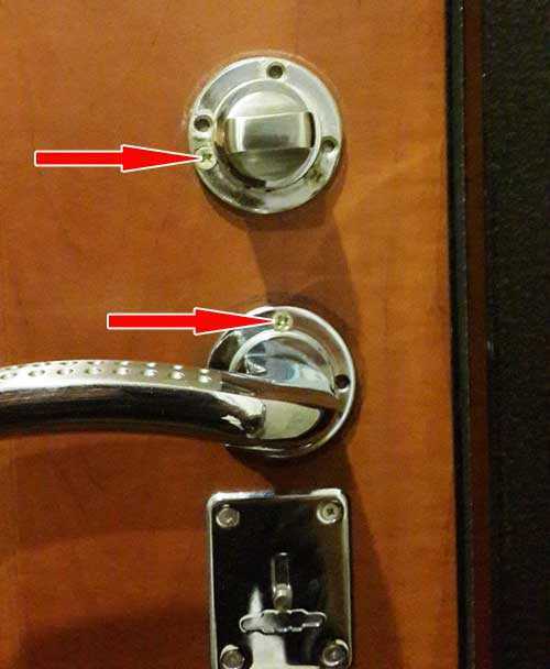 Как закрепить ручку на входной металлической двери?