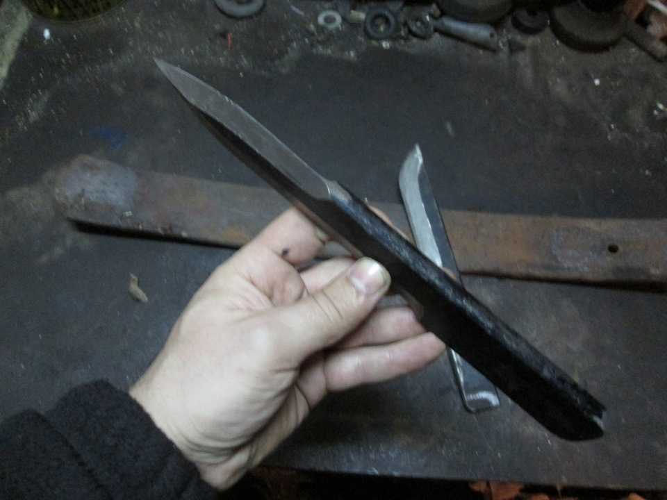 Как сделать нож из рессоры