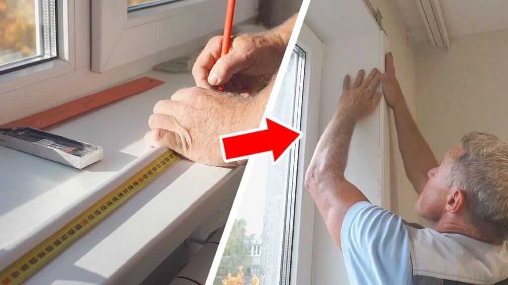Как закрепить подоконник к пластиковому окну