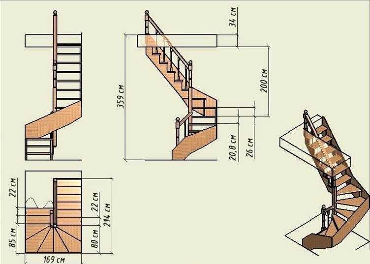 Винтовая лестница своими руками: расчет, проектирование и сборка
