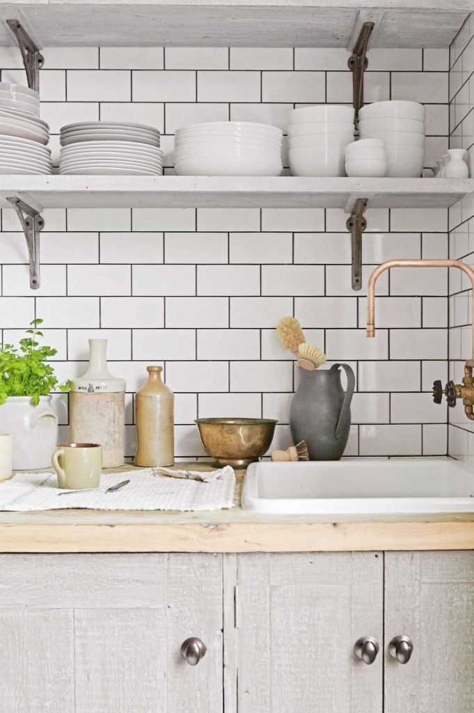 Открытые полки на кухне - практичные и стильные решения (55 фото)кухня — вкус комфорта