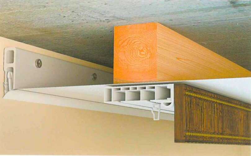 Карниз для натяжного потолка: как повесить, прикрепить потолочный карниз к натяжному потолку, установка, как установить, крепление, как крепить