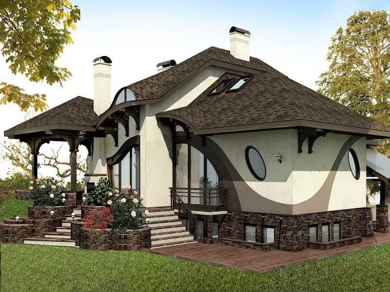 Красивый загородный дом в стиле модерн: идеальное сочетание современности и природы