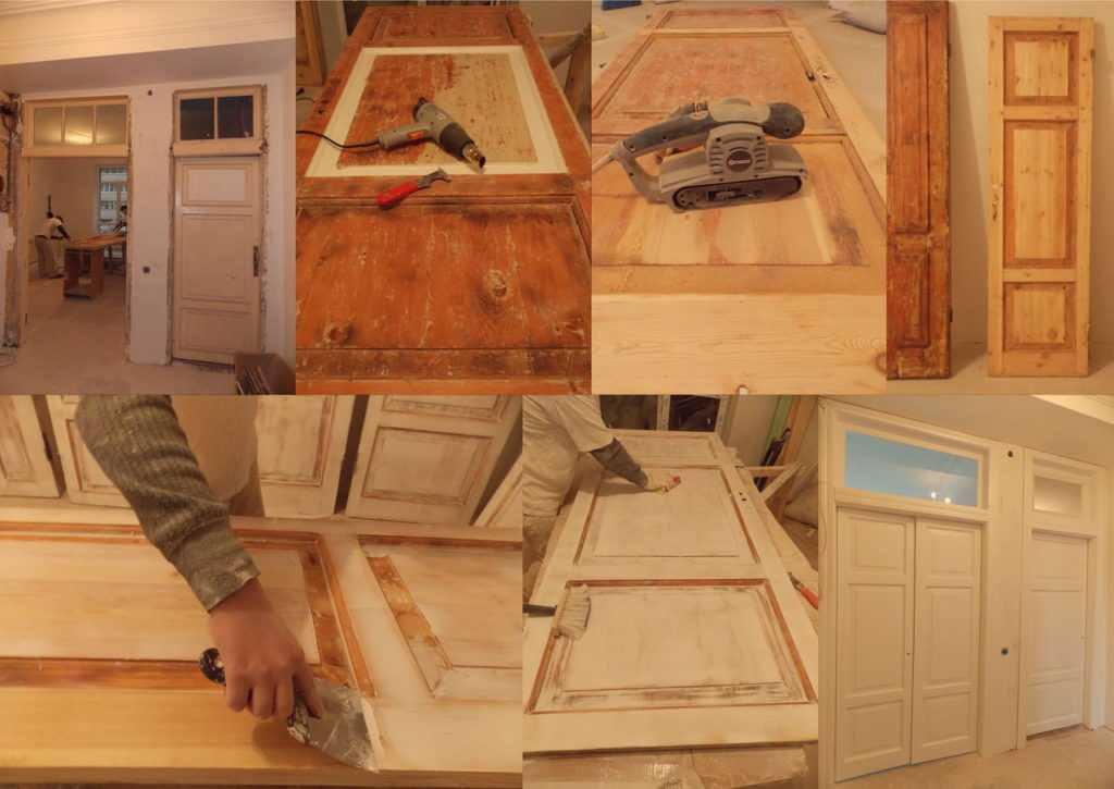 Ремонт межкомнатных дверей: преимущества обновления полотна Варианты реставрации поверхности в зависимости от материала Интересные техники декора полотен