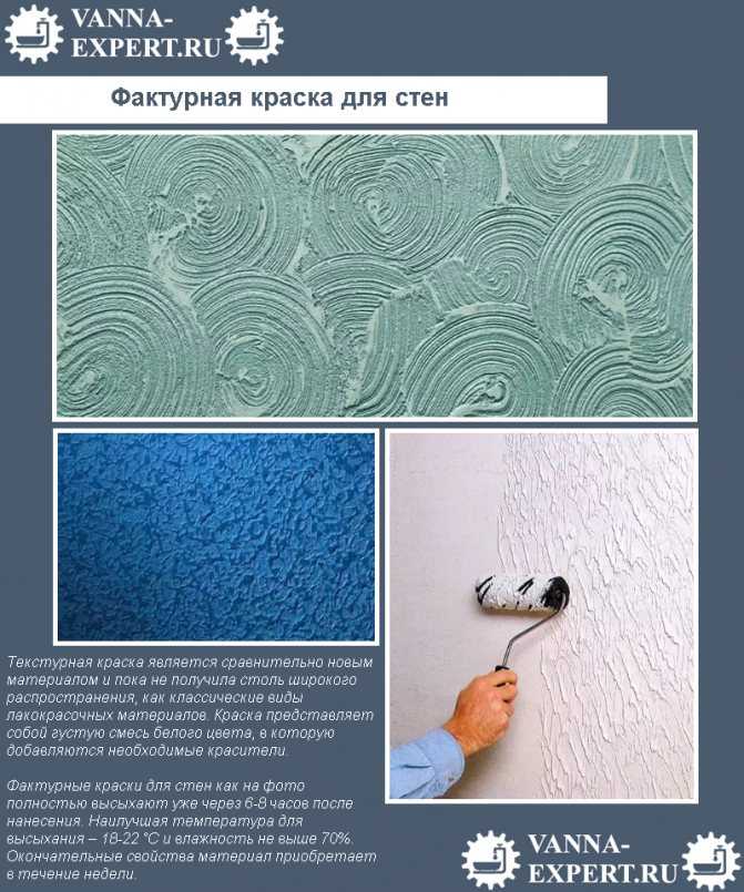 👷 фактурная краска для стен: виды, состав и способы нанесения