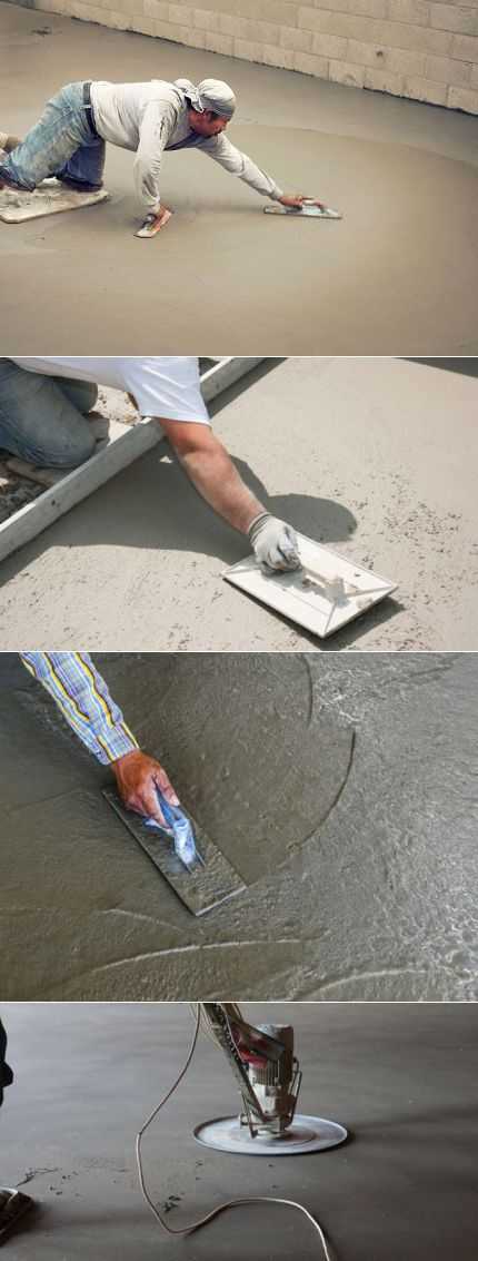 Технология железнения бетонных поверхностей