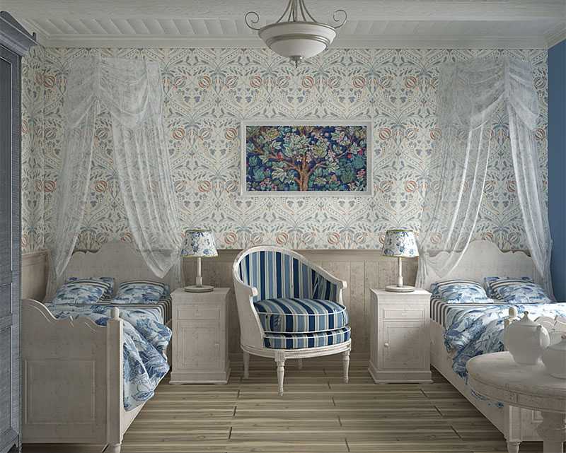 Обои в стиле прованс: особенности стиля и его происхождение, нюансы оформления спальни и других комнат
