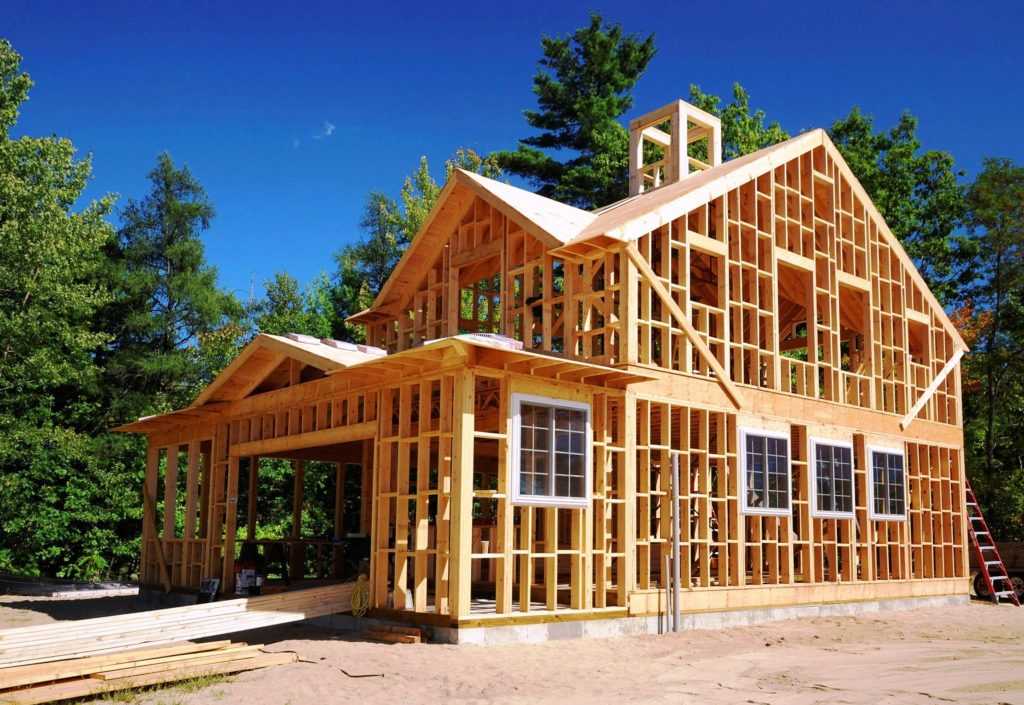 Строим дровяной дом со стенами из дров - поленьев