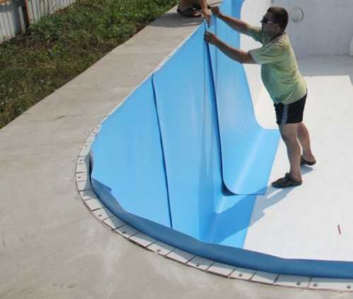 Технология установки плёнки пвх для бассейна своими руками, инструкция по монтажу