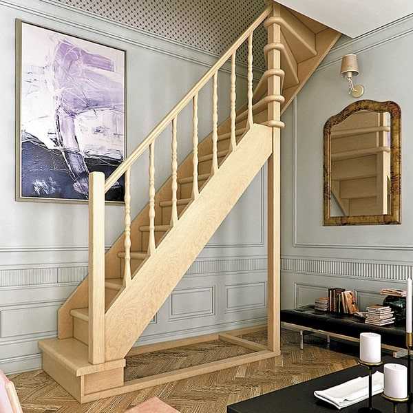 Деревянная лестница на второй этаж, какую выбрать и как сделать своими руками