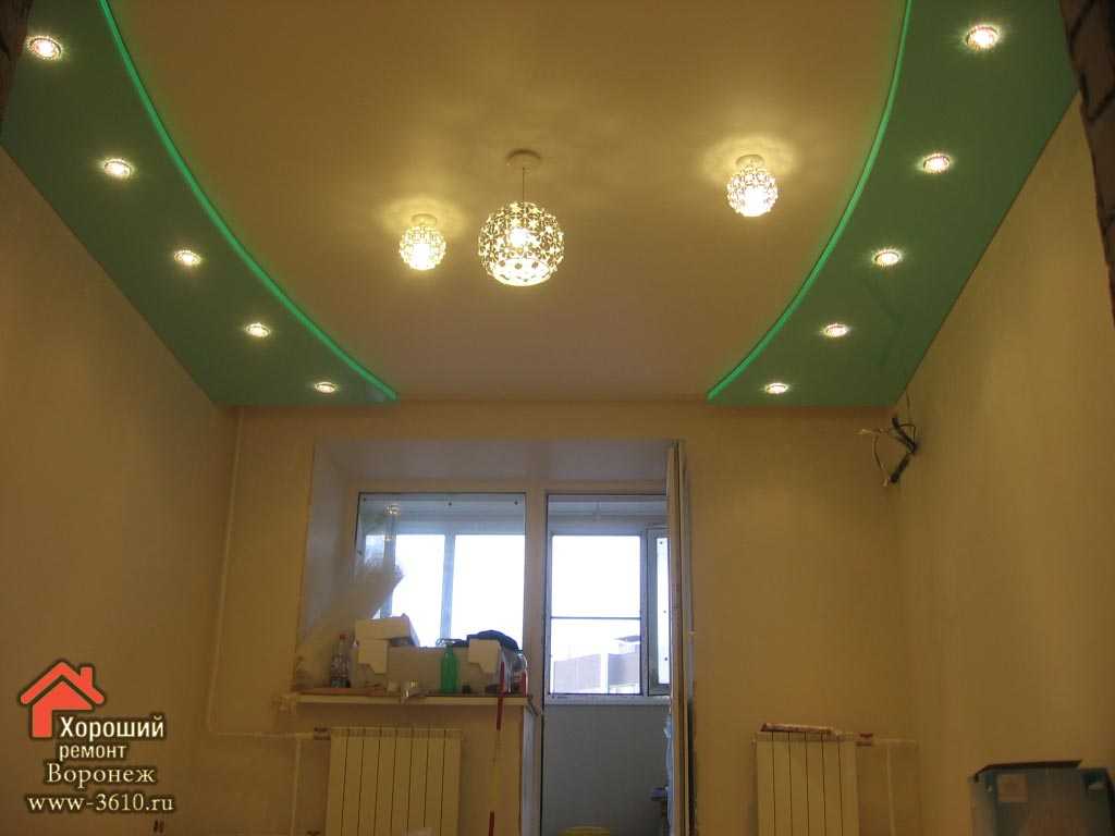 Натяжные потолки с гипсокартоном (74 фото): короб из гипсокартона, натяжной потолок на гипсокартонные стены