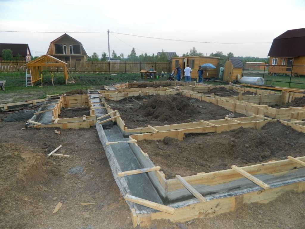Фундамент для деревянного загородного дома