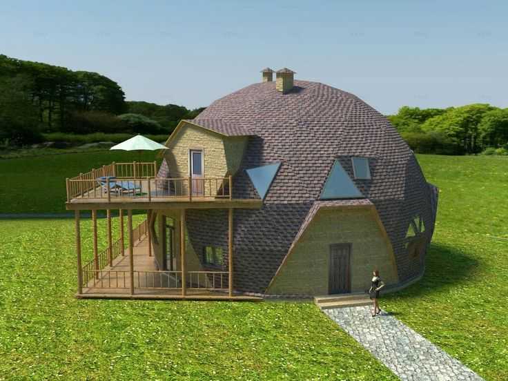 Футуристическое благоустройство своего дачного участка с помощью купольного дома