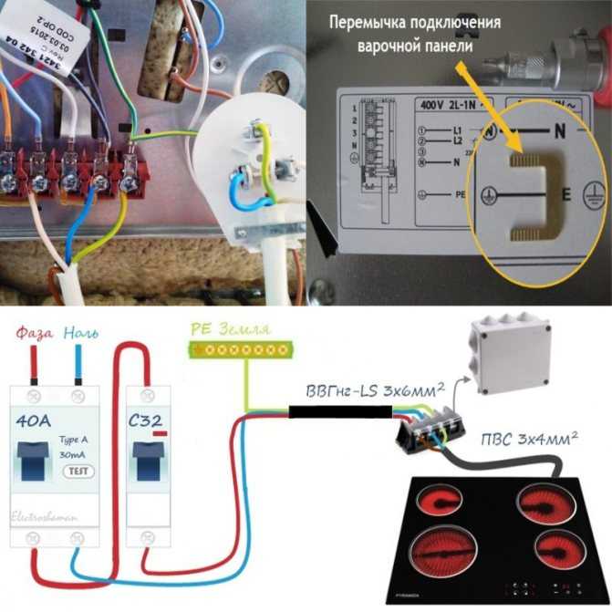 Подключение варочной панели к электросети: способы подключения