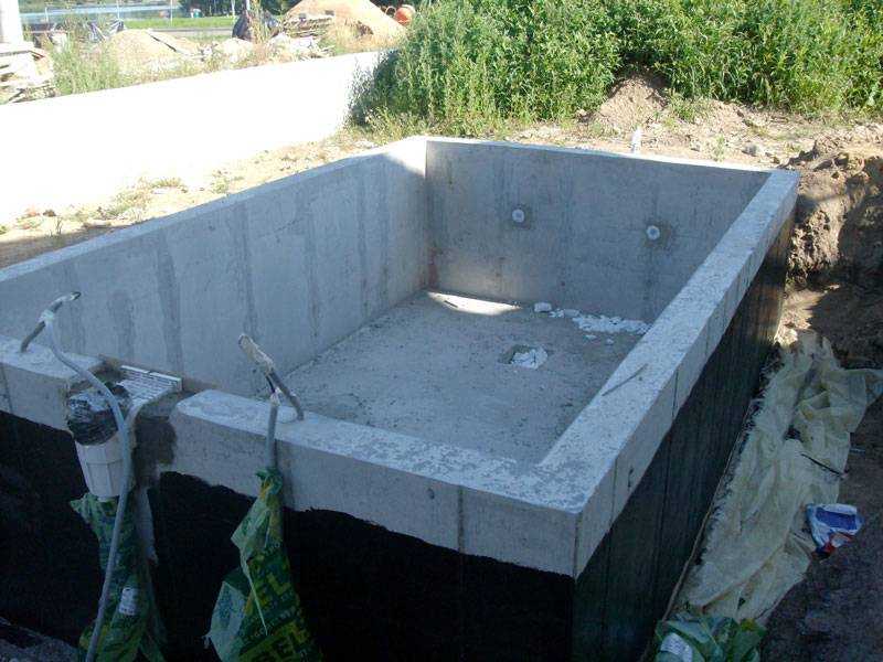 Пошаговое строительство бетонного бассейна своими руками