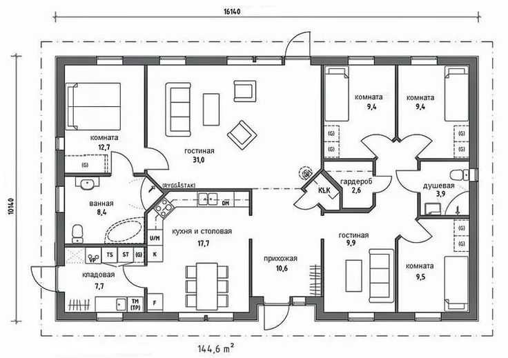 Планировка одноэтажного дома: 100 фото лучших идей дизайна и зонированияварианты планировки и дизайна