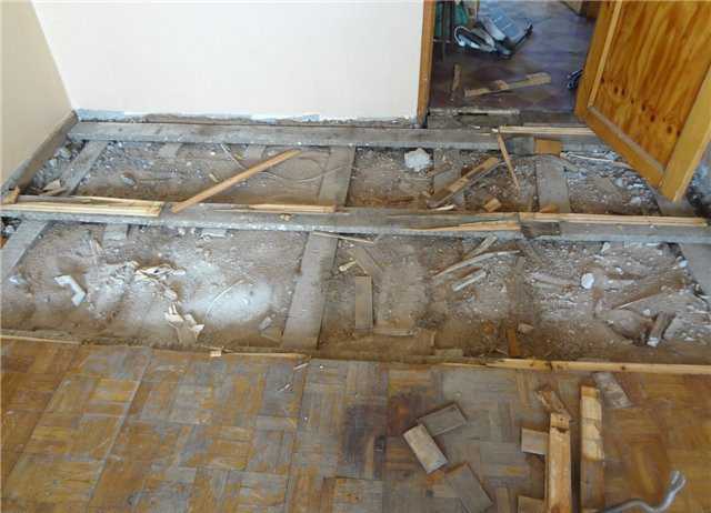 Ремонт пола в домах с деревянными перекрытиями