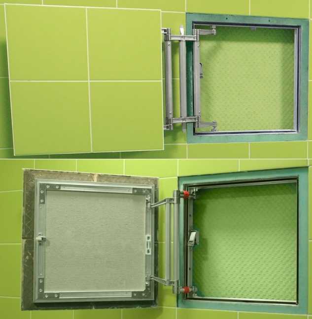 Ревизионный люк: для счетчиков воды, смотровое сантехническое окно в стене, размеры