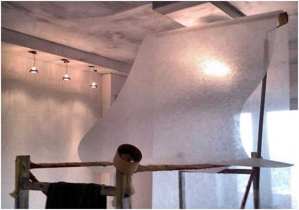 Стеклохолст на потолок: особенности использования