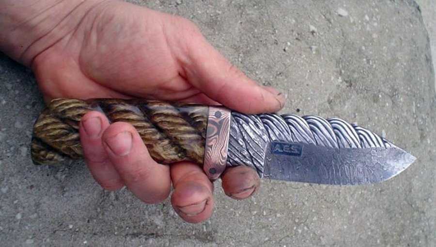 Самодельные ножи из аустенитной нержавейки методом холодной ковки