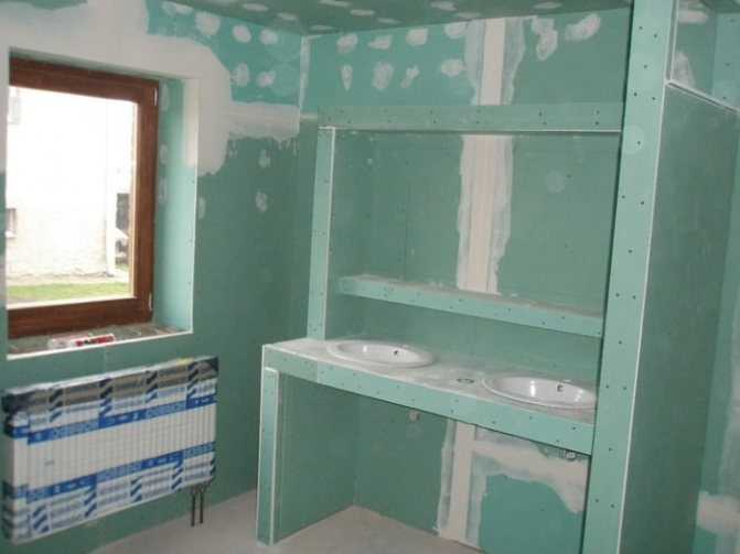 Из чего лучше сделать перегородку в ванной комнате под плитку - строим сами