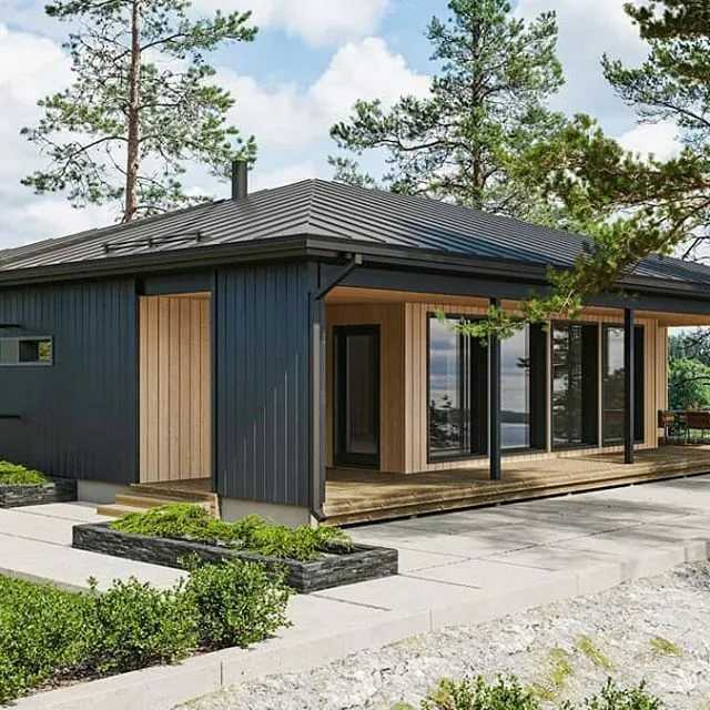 Проекты финских одноэтажных домов из бруса