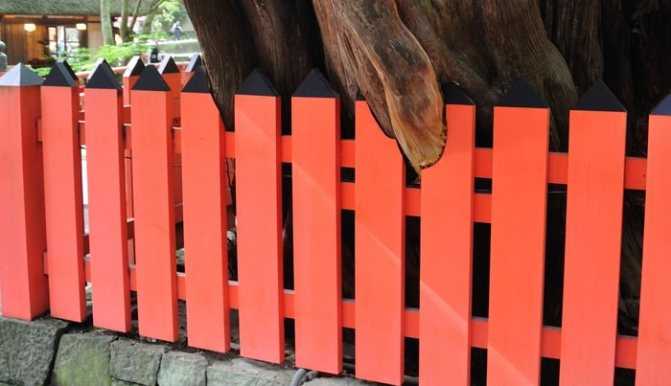 Чем покрасить деревянный забор
