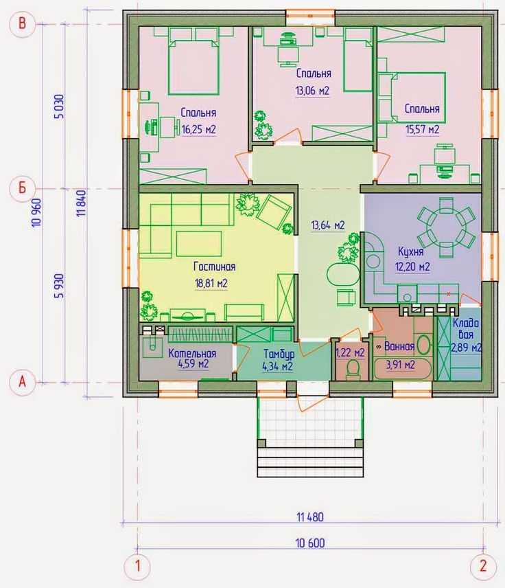 Планировка одноэтажного дома: фото дизайнов проектов
